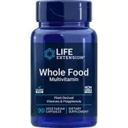 Life Extension, Multivitamínico de alimentos integrales, 90 cápsulas