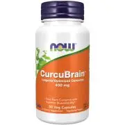 Now Foods, CurcuBrain™, 400mg, 50 cápsulas vegetales