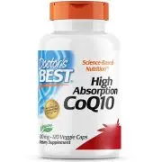Doctor's Best, CoQ10 de alta absorción, 100 mg, 120 cápsulas vegetales