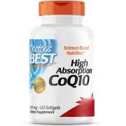 Doctor's Best, CoQ10 de alta absorción, 100 mg, 120 cápsulas blandas
