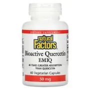 Natural Factors, Quercetina Bioactiva EMIQ, 50mg, 60 cápsulas