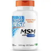 Doctor's Best, MSM, 1500 mg, 120 comprimidos
