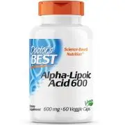 Doctor's Best, Ácido alfa-lipoico, Depot, 600 mg, 60 cápsulas vegetales