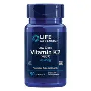 Life Extension, Baja Dosis de Vitamina K2 (MK-7), 45mcg, 90 cápsulas blandas