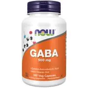 Now Foods, GABA, 500 mg, 100 cápsulas vegetales