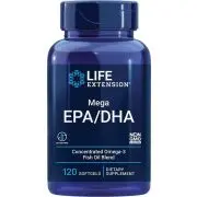 Life Extension, Mega EPA/DHA, 120 cápsulas blandas