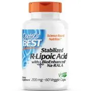 Doctor's Best, Ácido R-Lipoico Estabilizado, 200mg, 60 cápsulas