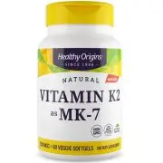 Healthy Origins, Vitamina K2 MK7, 100mcg, 60 cápsulas blandas