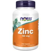 Now Foods, Gluconato de Zinc, 50mg, 250 comprimidos