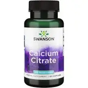 Swanson, Citrato de calcio, 200 mg, 60 cápsulas