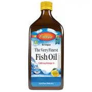 Carlson Labs, The Very Finest Oil, sabor limón, 1600mg, 500ml