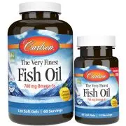 Carlson Labs, El Mejor Aceite de Pescado, 700mg, 120+30 cápsulas