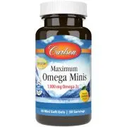Carlson Labs, Max Omega Minis, 1000mg, 60 mini cápsulas blandas