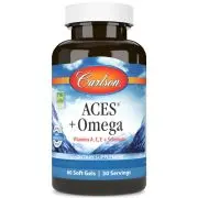 Carlson Labs, ACES + Omega, 60 cápsulas blandas