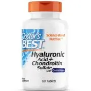 Doctor's Best, Ácido hialurónico con sulfato de condroitina, 60 comprimidos