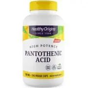Healthy Origins, Ácido pantoténico, 500 mg, 240 cápsulas vegetales