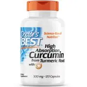 Doctor's Best, Curcumina de alta absorción, 500 mg, 120 cápsulas