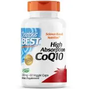 Doctor's Best, CoQ10 de alta absorción, 200 mg, 60 cápsulas vegetales