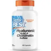 Doctor's Best, ácido hialurónico con condroitín sulfato, 180 cápsulas