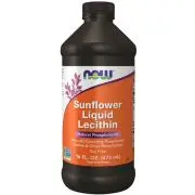 Now Foods, Lecitina líquida de girasol, 473ml
