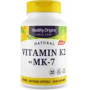 Healthy Origins, Vitamina K2 como MK7, natural, 100mcg, 180 cápsulas blandas vegetarianas