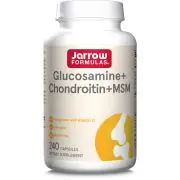 Jarrow Formulas, combinación de glucosamina + condroitina + MSM, 240 cápsulas