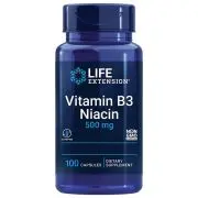 Life Extension, Vitamina B3 Niacina, 500mg, 100 cápsulas