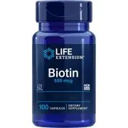 Life Extension, Biotina, 600mcg, 100 cápsulas