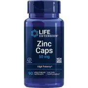 Life Extension, Zinc Caps, Depot, 50mg, 90 cápsulas