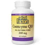 Natural Factors, Coenzima Q10, 200 mg, 30 cápsulas blandas