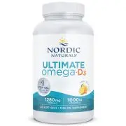 Nordic Naturals, Ultimate Omega-D3 Limón, 120 cápsulas blandas
