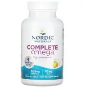 Nordic Naturals, Omega completo, 565 mg Omega-3 más 70mg GLA, limón, 120 cápsulas blandas