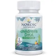 Nordic Naturals, DHA para niños, vegetariano, 375 mg, 120 cápsulas blandas