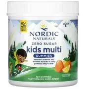 Nordic Naturals, Zero Sugar, Kids Multi Gummies, naranja-limón, 120 gominolas de fruta