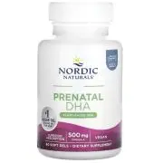 Nordic Naturals, DHA prenatal vegano, 250 mg, 60 cápsulas blandas
