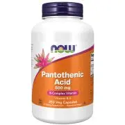Now Foods, Ácido pantoténico, 500 mg, 250 cápsulas vegetales