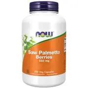Now Foods, Bayas de Saw Palmetto, 550mg, 250 cápsulas vegetales