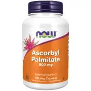 Now Foods, Palmitato de ascorbilo, 500 mg, 100 cápsulas vegetales