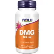 Now Foods, DMG (N, N-Dimetil Glicina), 125mg, 100 cápsulas vegetales