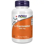 Now Foods, L-Carnosina, 500 mg, 100 cápsulas vegetales