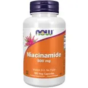 Now Foods, Niacinamida, 500 mg, 100 cápsulas vegetales