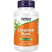 Now Foods, Raíz de regaliz, 450mg, 100 cápsulas vegetales