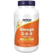 Now Foods, Omega 3-6-9, 1000mg, 250 cápsulas blandas