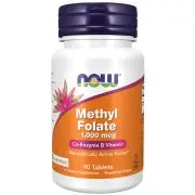 Now Foods, Metilfolato, 1000mcg, 90 comprimidos