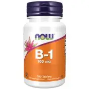 Now Foods, B-1, 100mg, 100 Comprimidos Veg.