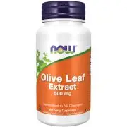 Now Foods, Extracto de hoja de olivo, 500 mg, 60 cápsulas