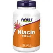 Now Foods, Niacina, 500mg, 250 Comprimidos Veg.