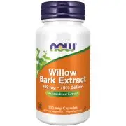 Now Foods, Corteza de sauce blanco, 400 mg, 100 cápsulas vegetales