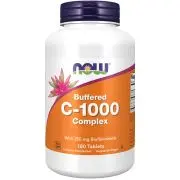 Now Foods, Complejo C-1000 tamponado, 180 comprimidos