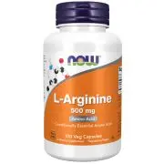 Now Foods, L-Arginina, 500 mg, 100 cápsulas